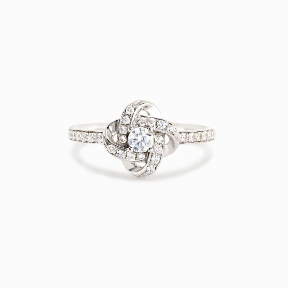Starlight Crushed Diamond Zircon Inlaid Ring