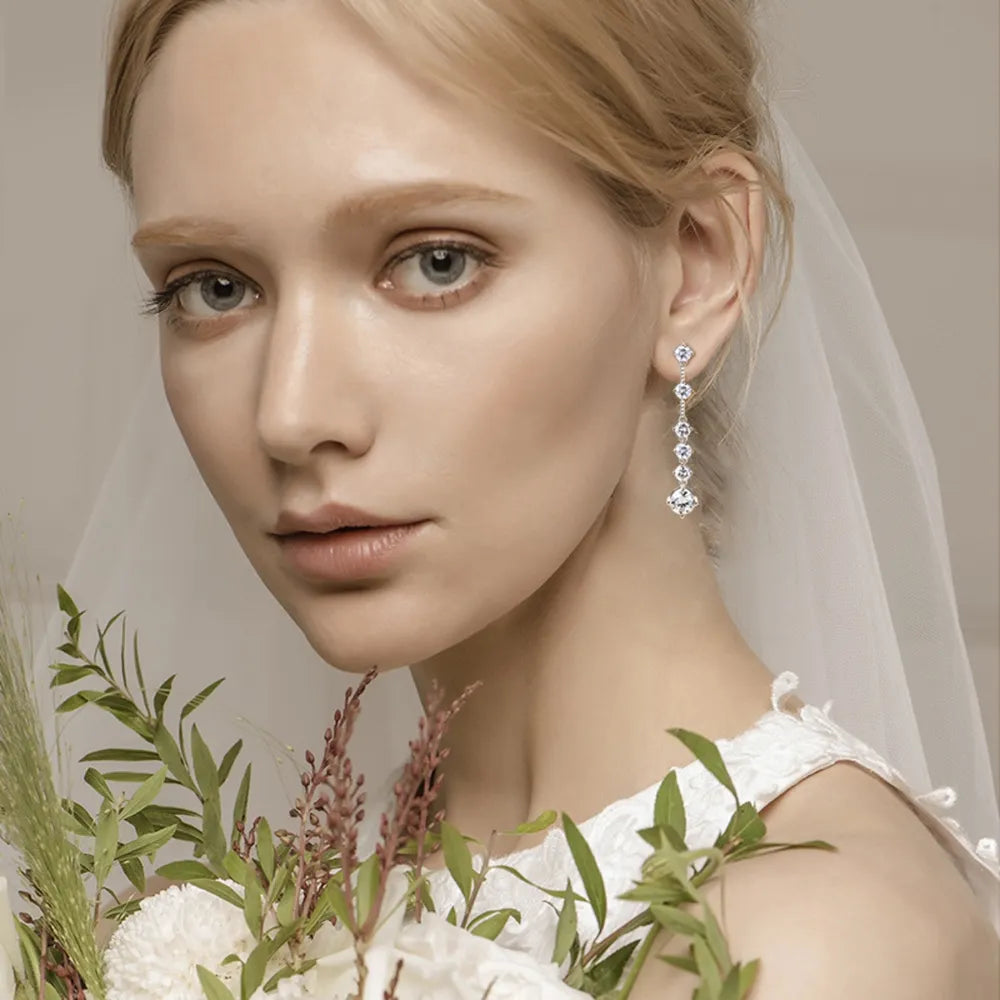 4-carat Morganite Earrings, Luxury High-end Earrings