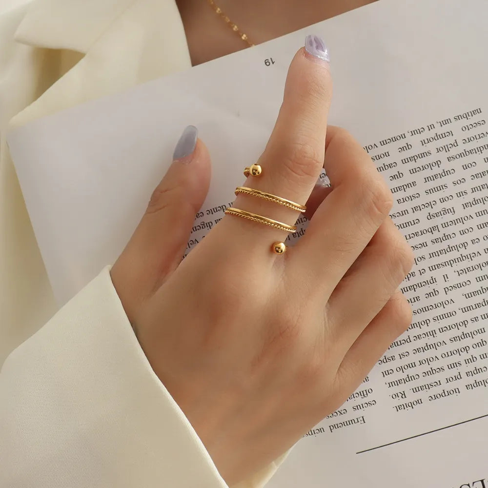 Titanium steel edge ring with unique texture