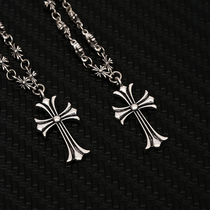 Cross necklace Kroos star pendant