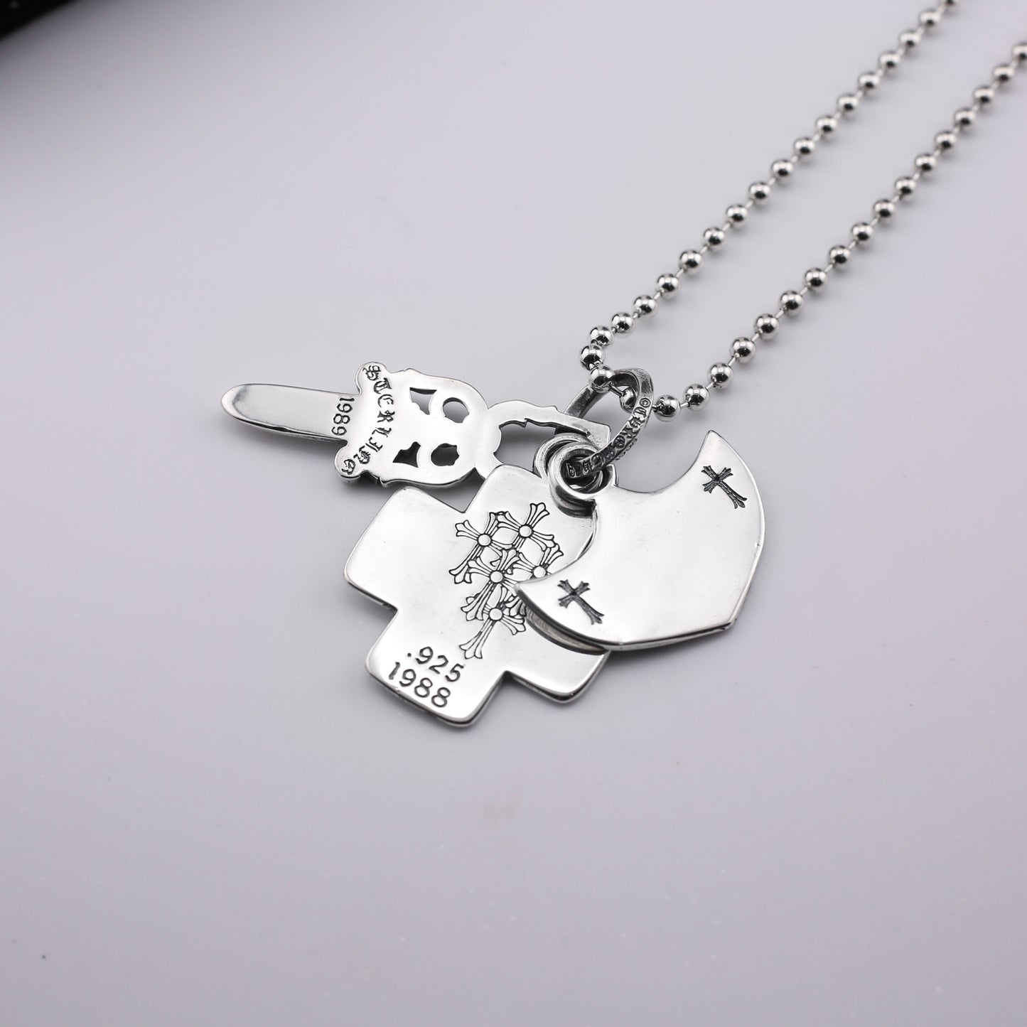 3-in-1 Three Element Pendant Necklace