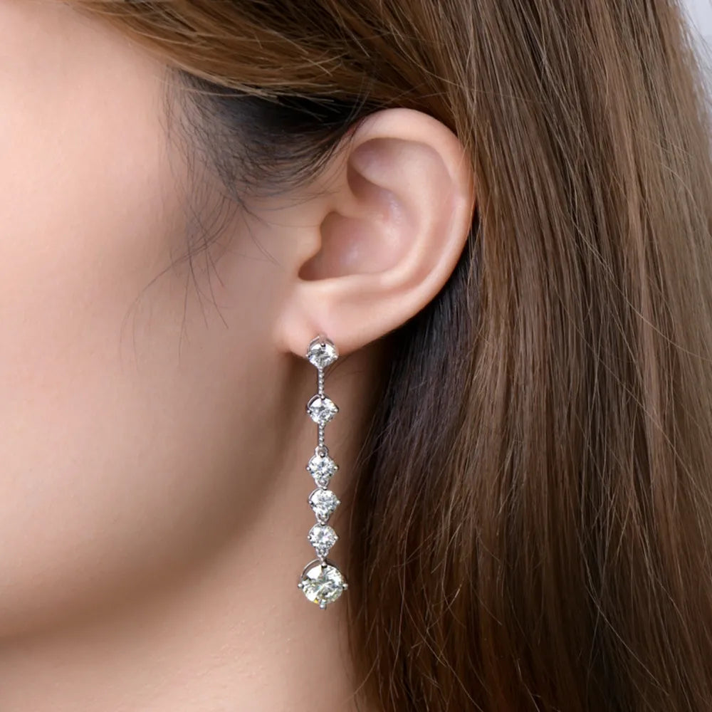 4-carat Morganite Earrings, Luxury High-end Earrings