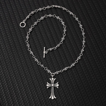 Cross necklace Kroos star pendant