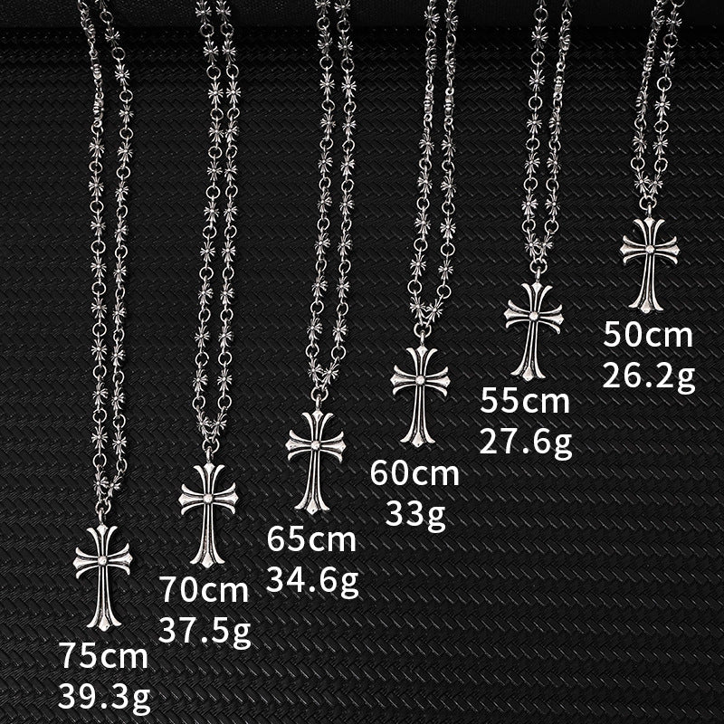 Cross necklace Kroos star pendant